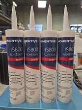 Momentive IS800 General Purpose Adhesive- White- 10.1 Fl Oz Tubes- PACK OF 4