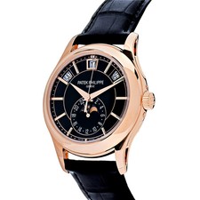 Patek Philippe Complications 5205R-010 Annual Calendar Rose Gold Black Dial 2