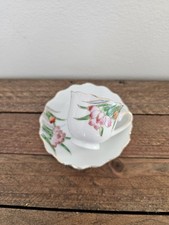 Vintage Miniature Cup And Saucer Floral Design Made In Occupied Japan