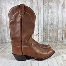 Tony Lama Mens Brown Leather Western Cowboy Boots 5024 Pointed Toe Size 12 D