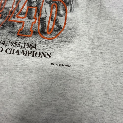 Vintage Cleveland Browns Hemd Herren Large Nutmeg old Logo Graphic 1946 90s - Bild 4 von 6