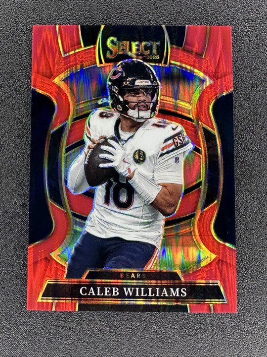 2025 Panini Select - Concourse Caleb Williams #73 Red Shock Prizm 013/249 SSP