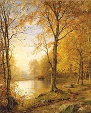 Victorian Trading Co Indian Summer Trost-Richards Landscape Print Unframed PB9