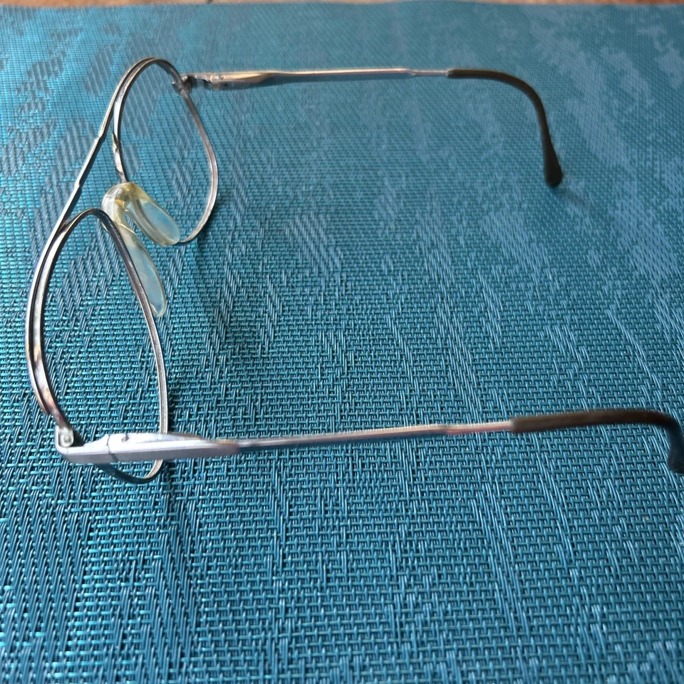 Monturas de gafas de aviador vintage años 70 80 AO Stuart Taupelite 54-17 135 unisex Foto 4 de 4