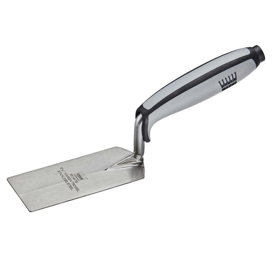 Ragni 40mm x 100mm Stainless Steel Rounded Plastering Margin Trowel, R6140S