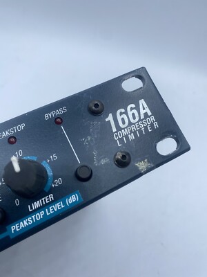 DBX 166A COMPRESSOR LIMITER 2 Channel TESTED | eBay