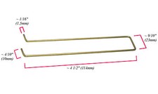 3pc Tradeship 1/24 Slot Car PRE-BENT Brass FRAME Chassis Scratch Builder USA A 