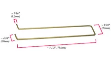 3pc Tradeship 1/24 Slot Car PRE-BENT Brass FRAME Chassis Scratch Builder USA! A+