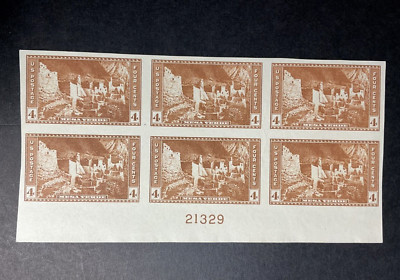 US Scott # 759 4 cent Mesa Verde Plate Block of 6 MNH NGAI | eBay