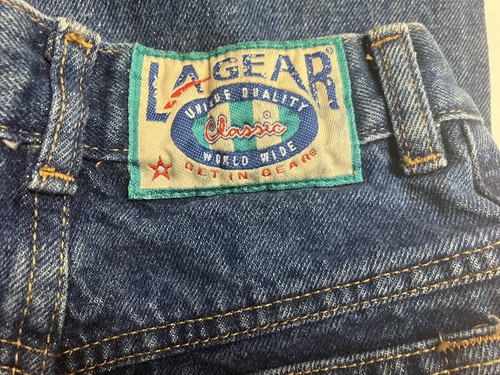 Vintage LA Gear Jeans Girls Size 8 22 x 25 High Rise Straight Heavy Cotton Denim - Picture 9 of 10