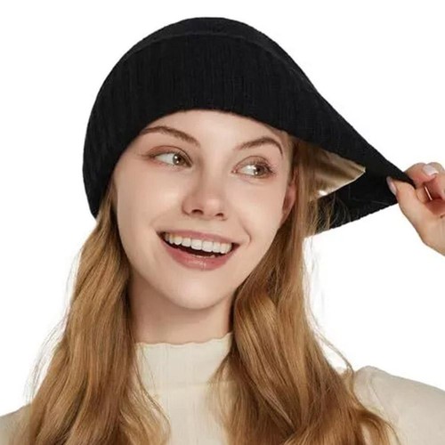 Satin Lined Beanie Unisex Wool Knit Hats Winter Warm Beanie Silk Lined Hats W2V5 - Foto 5 di 22