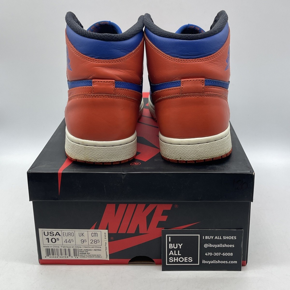Nike Air Jordan 1 Retro High Knicks ニックス AIR JORDAN 1 RETRO HIGH OG USED SZ 8.5 KNICKS GAME ROYAL