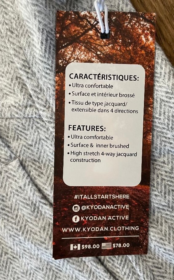 NWT Women's Kyodan Outdoor 1/4 Zip Double Brushed Jacquard Pullover Size: Small