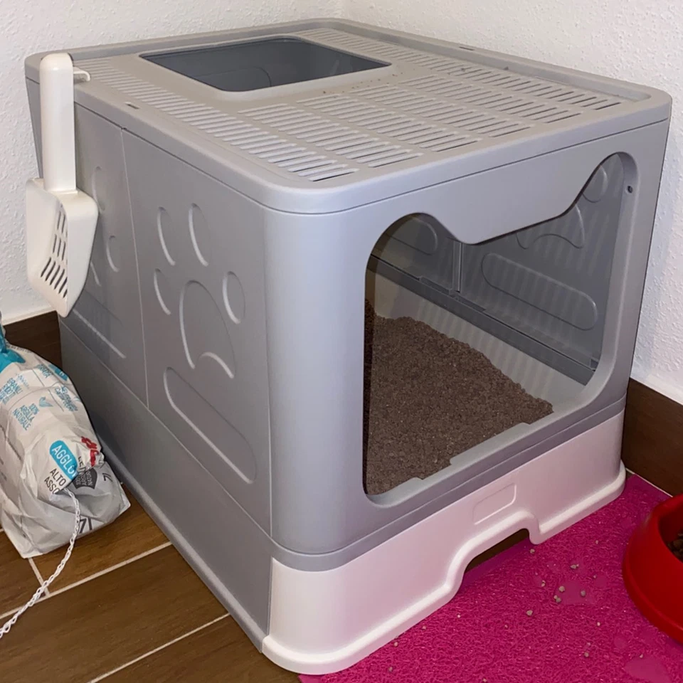 Katzentoilette Hauben XXL Katzenklo Jumbo Filter Schaufel Katze Doppeltür Klappe