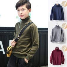 Children's Clothing Winter Clothes Turtleneck Knitted Sweater Soft Clothing