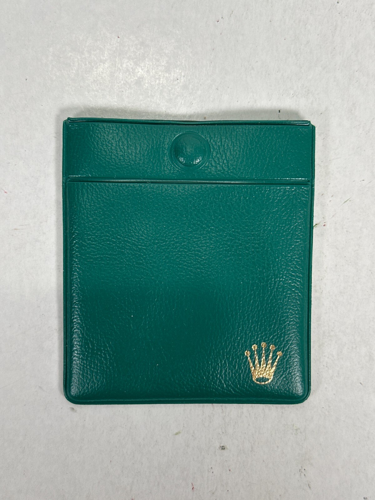 VINTAGE GENUINE ROLEX watch box case 68.00.3 green wood leather 240624003yA