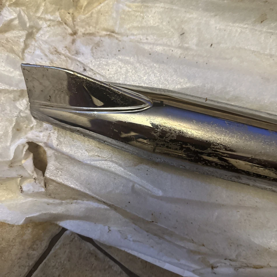 Harley одиночный глушитель fishtail softail fatboyheritage скольжение на выхлопе 95-99 oem - Изображение 3 из 4