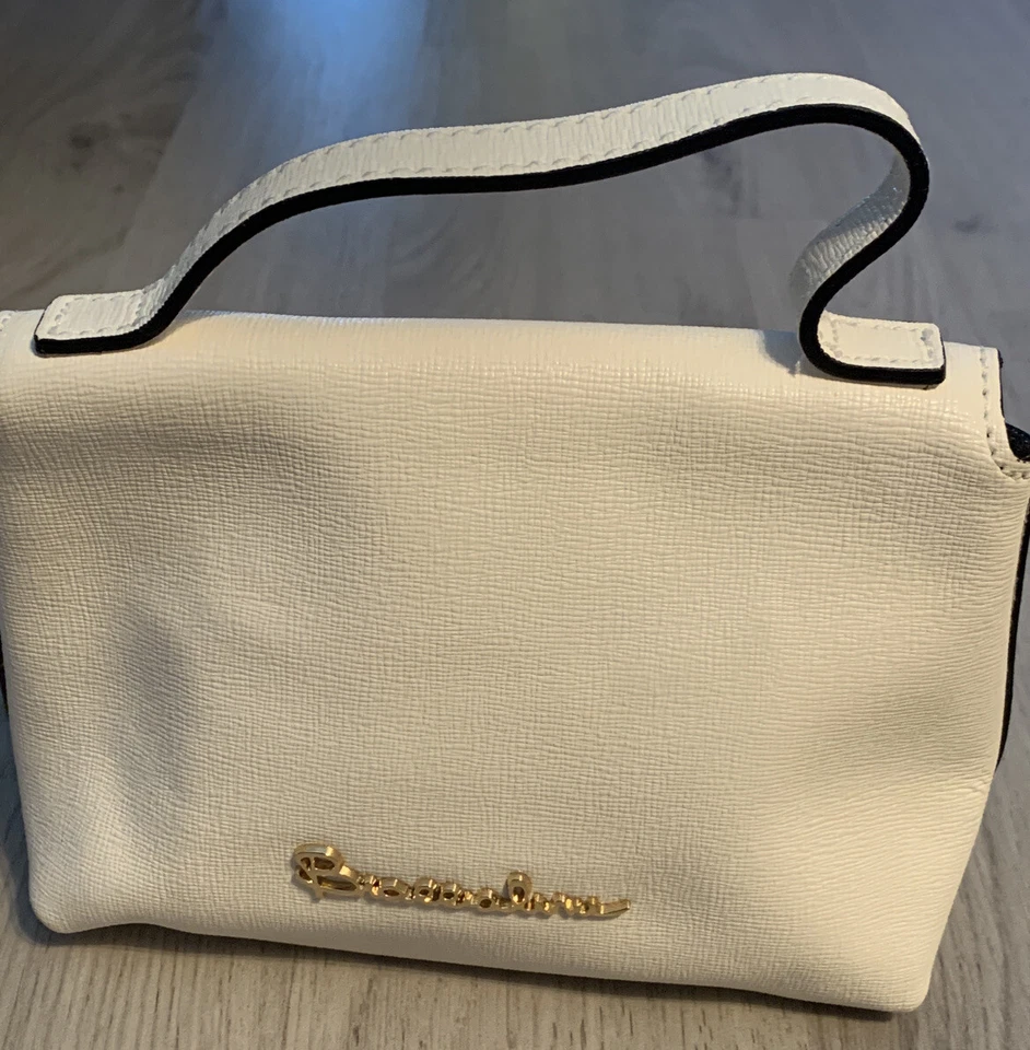 Bolso de Mano Braccialini Firenze *Cuero Blanco Rosa* Foto 3 de 4