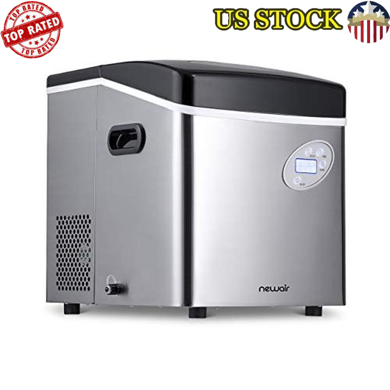 Portable Ice Maker 50lb Daily 12 Cubes 7min Compact Countertop Kitchen Office RV-image