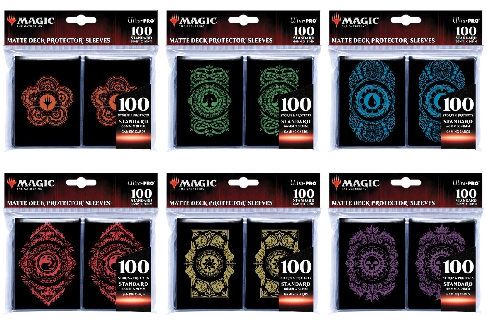 Ultra Pro Mana 7 Deck Protector Sleeves (100ct) for Magic: The Gathering