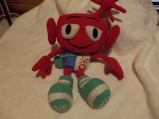 Vintage 1997 Primeco Pink Alien Plush Stuffed Creature