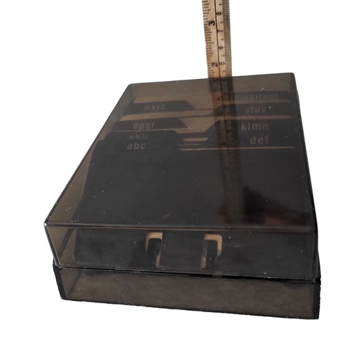 Vintage Covered Card File Lid Smoke Brown A-Z Blank Cards 5.5 x 4.5 x 1.5 in - Picture 11 of 11
