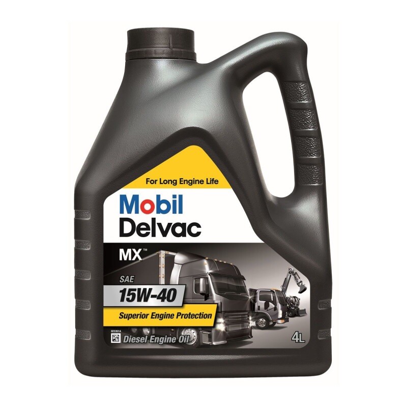 MOBIL DELVAC MX 15W40 DA 4 LITRI OLIO MOTORE DIESEL CAMION FURGONE TRATTORE