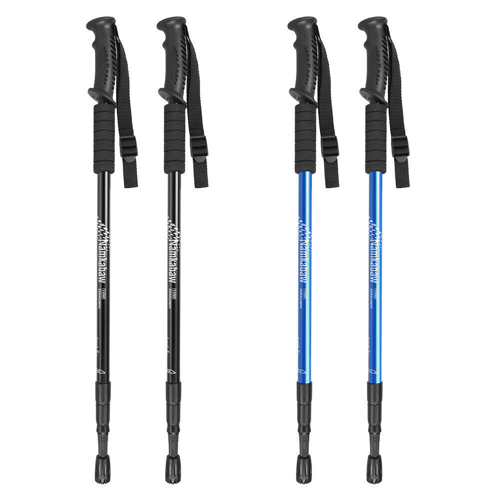 1 Pair Telescopic Walking Poles Sticks Extending Adjustable Antishock Hiking UK eBay