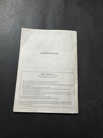 sega dreamcast console Instruction manual
