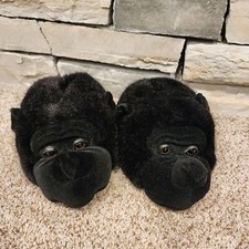 Plush Black Bear Slipper Men's Sz S would fits men's 8 women's 9 and smaller