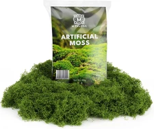 Artificial Moss 1.7Oz- Natural Dark Green Faux Moss for Arts and Crafts, Christm