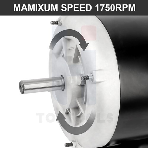 1 HP Electric Motor Single Phase 5/8" Shaft 1800 RPM 56 Frame Enclosure CW/CCW - Picture 7 of 10