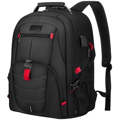 	Travel Laptop Backpack Waterproof Anti Theft Backpack with Lock and USB Char...