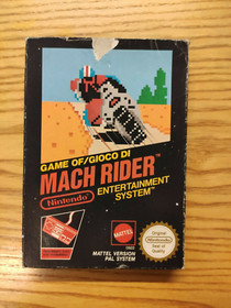 MACH RIDER. MATTEL SCHWARZE BOX. KOMPLETT. Nintendo NES. PAL A. GR&Uuml;NDLICH GEREINIGT
