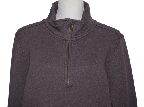 Carhartt Womens Pullover Sweatshirt Size XL 16-18 1/4 Zip Purple Gray - Picture 2 of 7
