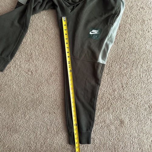 Nike Sweatpants Mens Large (30x28) Tapered Leg Green Pockets Mid Rise - Picture 9 of 13