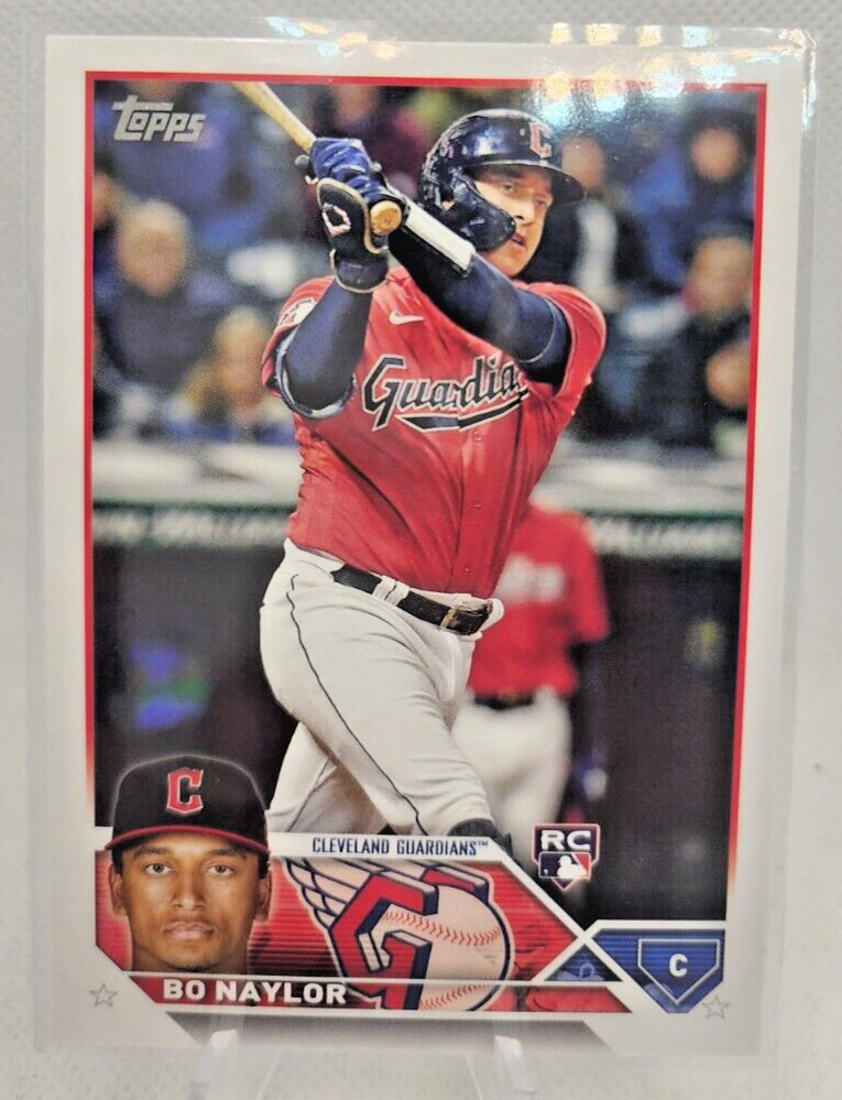 BO NAYLOR / 2023 Topps RC Rookie Card #421 / Cleveland Guardians