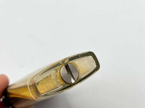 Vintage Scripto D-H Cat Dean-Hanes Machinery VU-Lighter w/ Black Band READ AS-IS - Picture 9 of 13