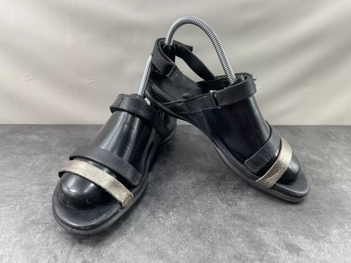 etikette Dyster computer Ecco Flash Women&#039;s Shoes Black Brown Leather 8.5 M Strap Slingback  Sandals | eBay