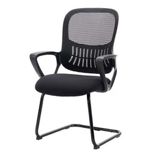 ZUNMOS Mesh Mid Back Computer Guest Chair with Lumbar Support for Office Meeting
