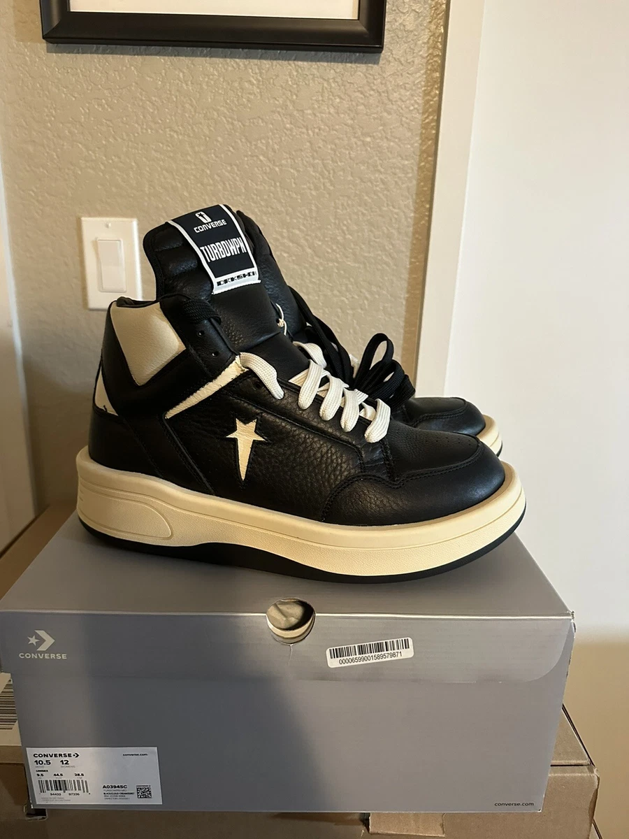 Converse Rick Owens DRKSHDW TURBOWPN Black Cream A03945C