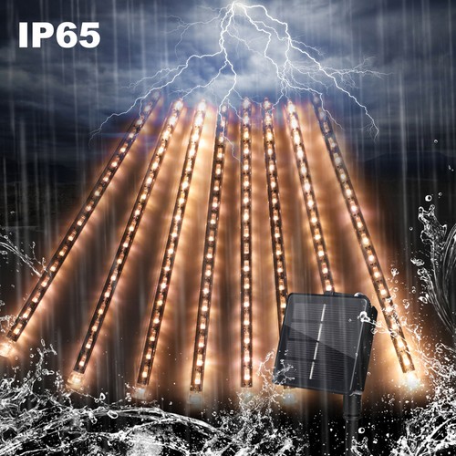 144LED Shower Rain Lights Falling String Lights Drop Icicle Snow Xmas Party IP65 - Picture 25 of 37