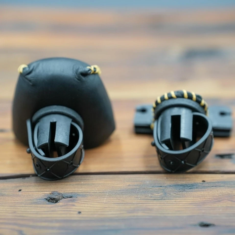 Carcaj de tiro con arco tradicional - Montaje ligero de 4 flechas para caza y campo de tiro Foto 4 de 4