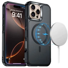 Shockproof MagSafe Case for iPhone 17 16 15 14 13 Pro Max Heavy Duty Tough Cover