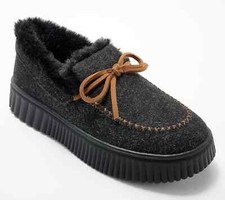 Skechers Moccasin Cozy Lined Slippers -Cozy Ojai-Black-10M A665699