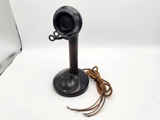 Vintage Kellogg Non Dial Bakelite Candlestick Phone Bulldog Transmitter 11"T