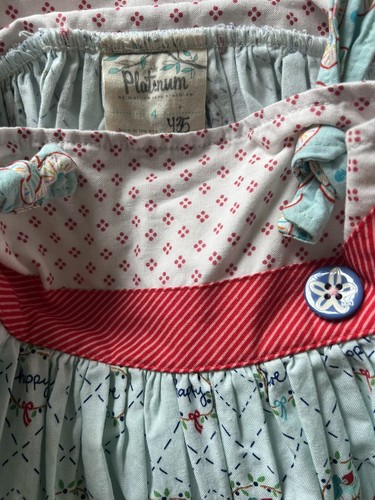 Matilda Jane Platinum Happy Day Bird Knot Dress GUC Sz 4 (435) - Picture 4 of 4