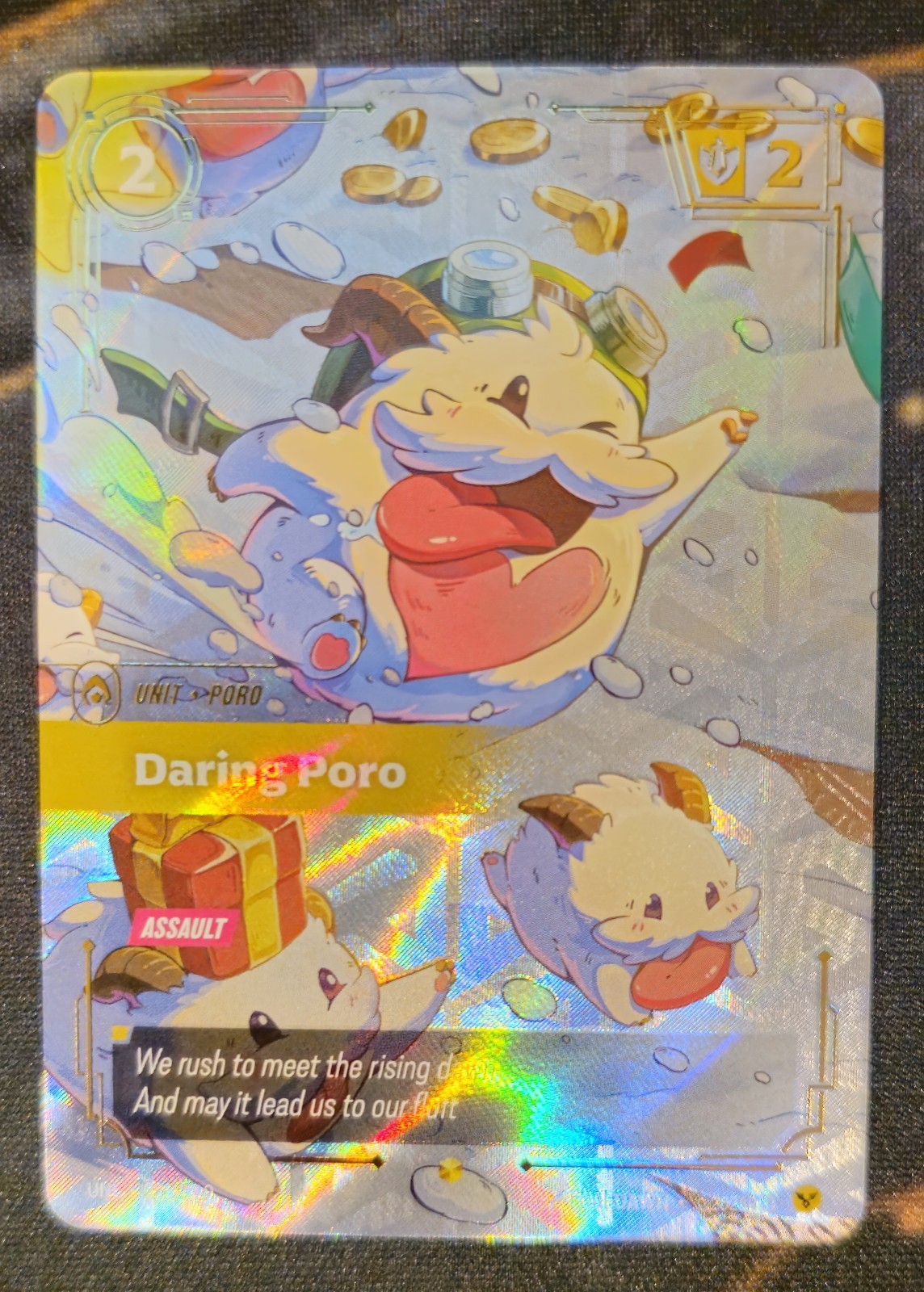 Riftbound Unleashed DARING PORO OVERNUMBERED NM 225/219