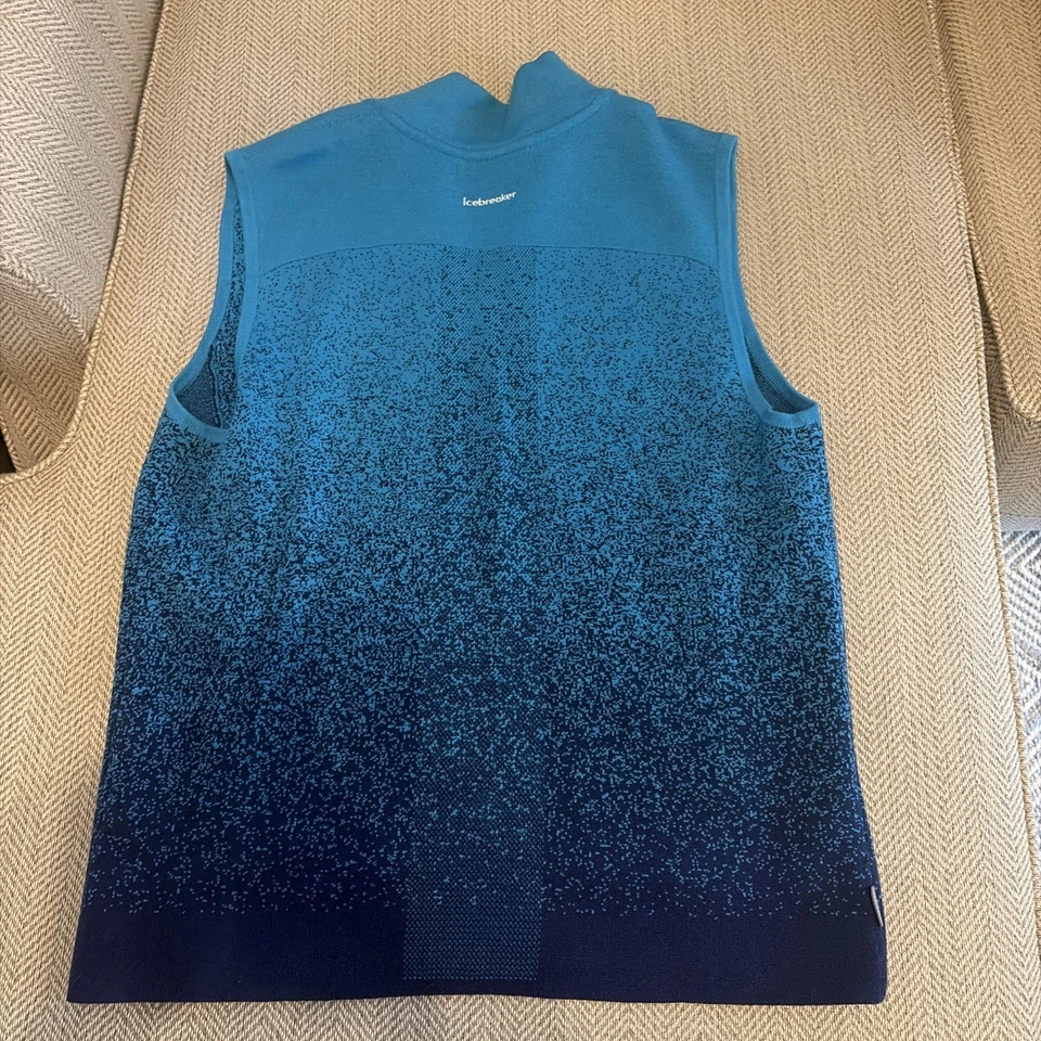 Chaleco acolchado Icebreaker Merino para hombre en azul talla L Foto 3 de 4