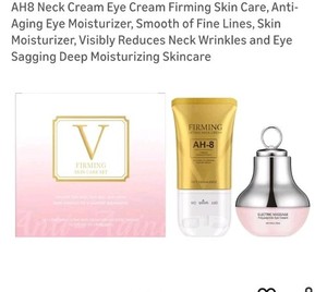 Firming Neck & Eye Cream Set with Massager 120g+50g